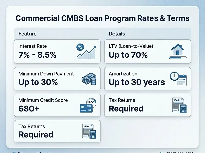 cmbs loan rates and terms